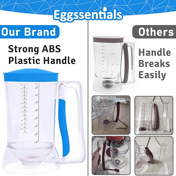 Eggssentials Batter Dispenser – Easy Pour Pancake Batter Dispenser - Image 4
