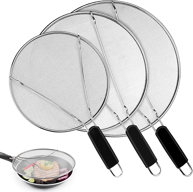 Splatter Screen for Frying Pan by NONLEY