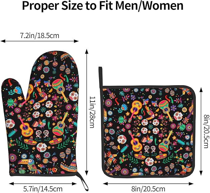 Mexican Oven Mitt Potholders Sets - Image 3