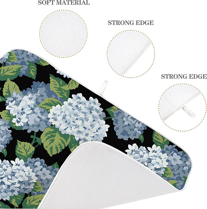Spring Floral Dish Drying Mat 18x24 Inches - Image 7
