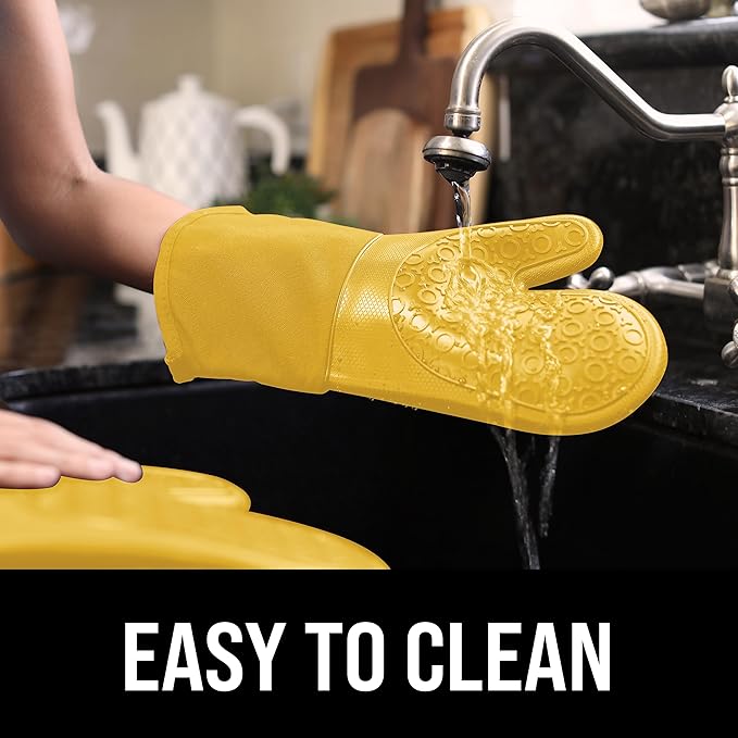 BPA-Free Soft Silicone Oven Mitts - Image 6