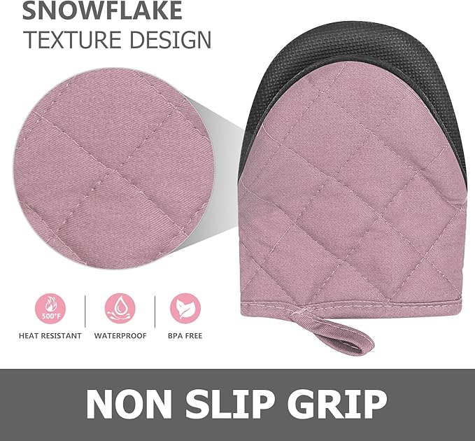 1 Pair Short Oven Mitts - Image 4