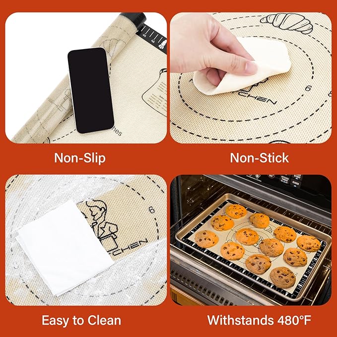 Silicone Baking Mat with Recipes, Silicone Mat - Image 5