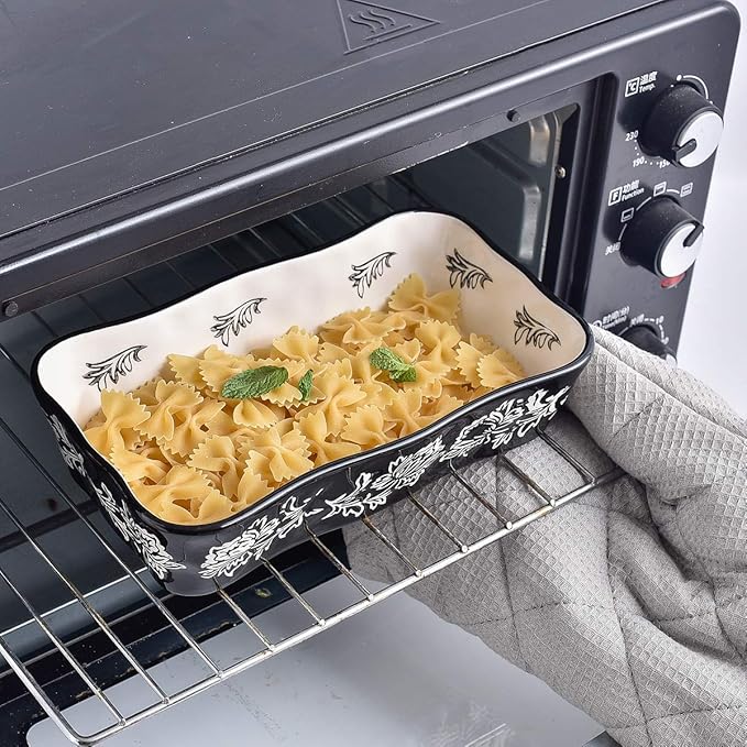 Wisenvoy Baking Dish Casserole Dish Ceramic Lasagna Pan 2-Pcs Bakeware Sets - Image 4