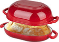 VORRINGARD Enameled Cast Iron Sourdough Bread Oven, Dutch Oven, Loaf Cast Iron by Unknown
