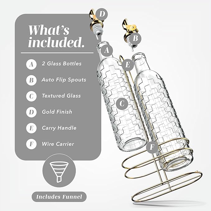 COOK WITH COLOR Glass Olive Oil Bottle Dispenser - Image 2