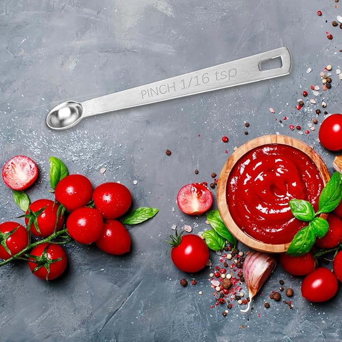 4 PCS 1/16 Teaspoon Single Measuring Spoon, Stainless Steel 1/16 Tsp Small - Image 5