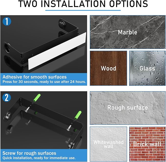Paper Towel Holder Under Cabinet, Wall Mount Paper Towels Holder - Image 4