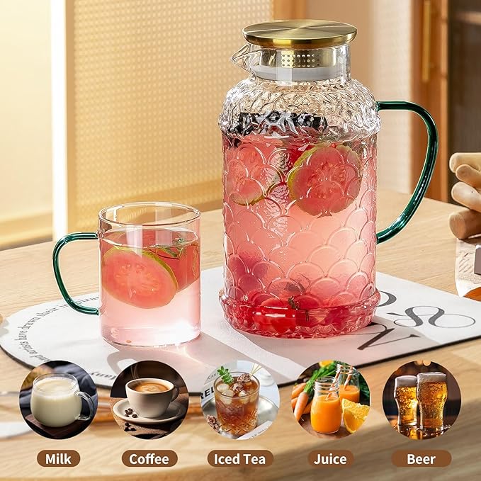 Buaic 2 PACK Glass Pitcher - Image 4