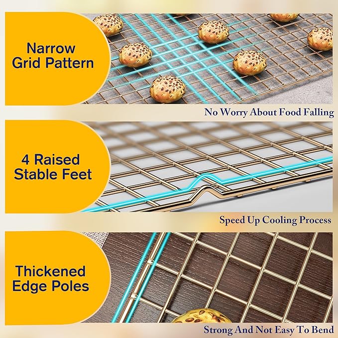 2-Pack Cooling Racks for Cooking and Baking - Image 3