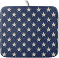 Patriotic July of 4th Blue Star Dish Drying Mat by Aytipun