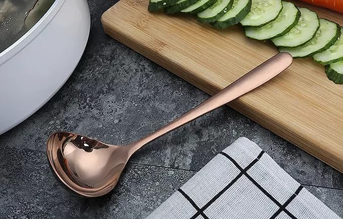 Comicfs Soup Ladle, 4 Pack Durable SUS 304 Stainless Steel - Image 4