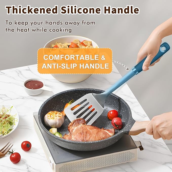 Stainless Steel Spatula, Metal Spatula Solid Turner, Heavy Duty Sturdy Spatulas - Image 3