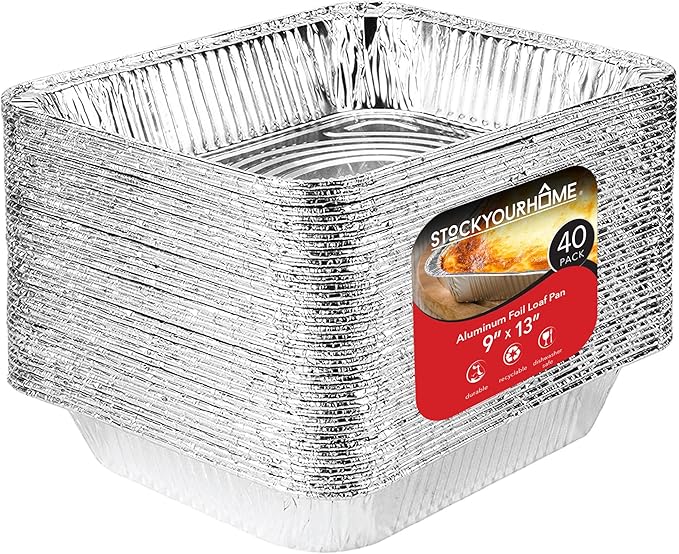 Stock Your Home 9x13 Aluminum Pans by StockYourHome
