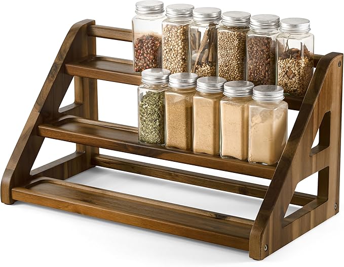 Tinamo Acacia Wood Spice Rack by TINAMO