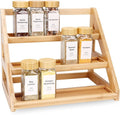 Spice Rack, Spice Organizer -3 Tier Bamboo Spice Racks, Solution by MNADSFKJ