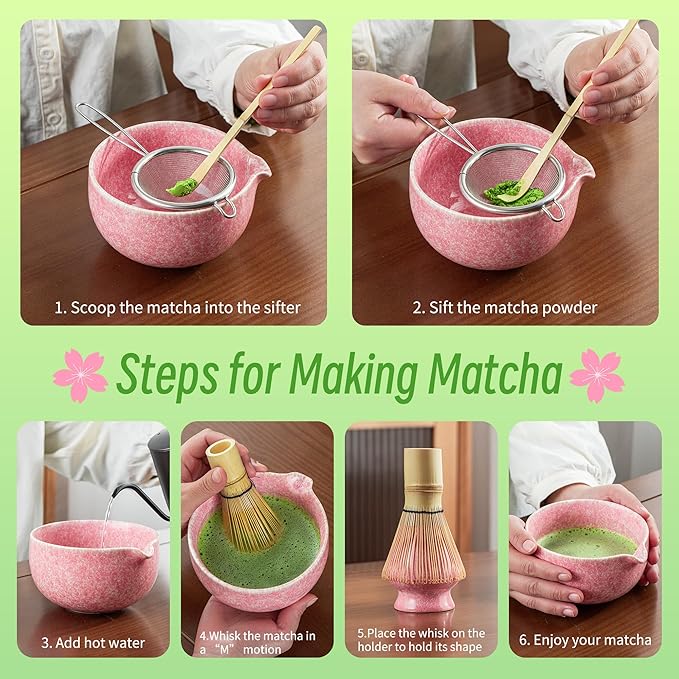 TEANAGOO Matcha Whisk Set, Ceremony Matcha Kit, Matcha Tea Set - Image 5