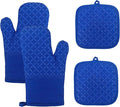 Oven Mitts and Pan Racks 4-Piece Set, Extended Kitchen Oven Mitts and Pan Racks by Unknown