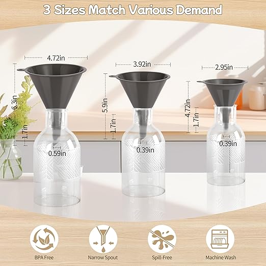 Plastic Kitchen Funnel Set of 3 - Image 2