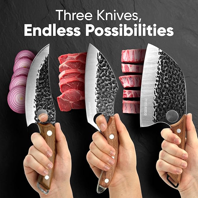 Matsato Knife Set 3-Piece Kitchen Knives, Cooking Chef Knife Set, Kitchen And - Image 3