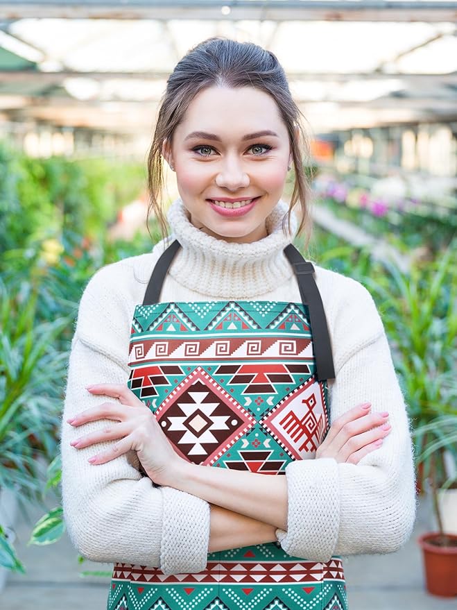 Geetery 4 Pcs Chicken Aprons for Women Rooster Print Apron Waterproof - Image 4
