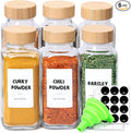 ComSaf 8 oz 6Pcs Glass Spice Jars by ComSaf