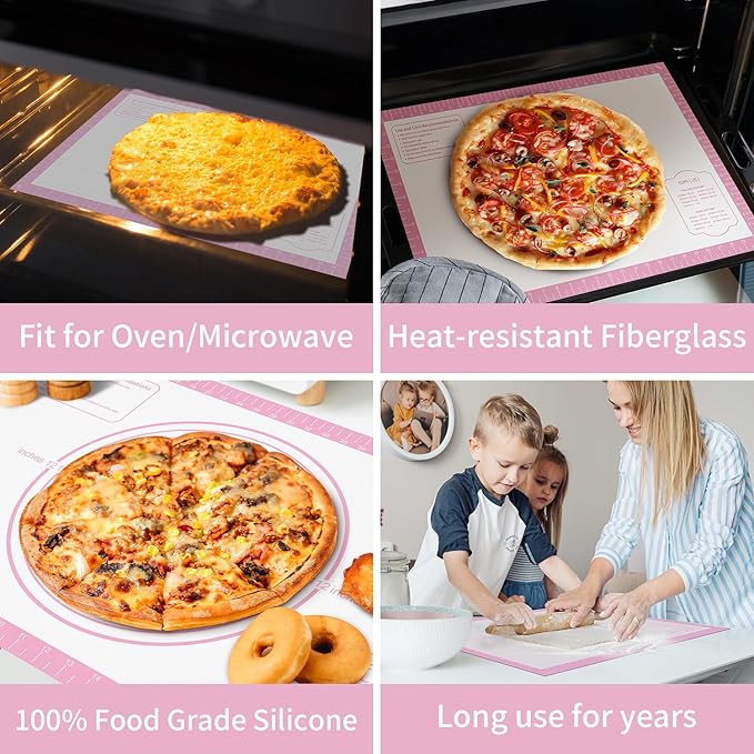 Non-stick Silicone Pastry Mat, Extra Large Baking Mat - Image 4