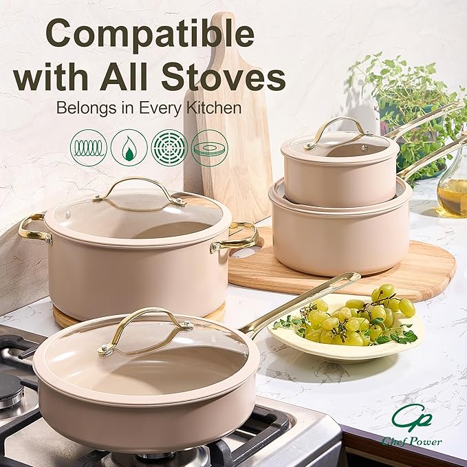 Chef Power Ceramic Cookware Sets, Cookware Set - Image 5