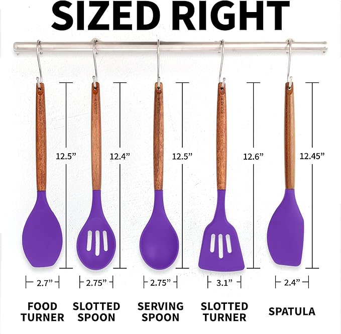 Zulay Kitchen Non-Stick Cooking Utensils Set - Image 8