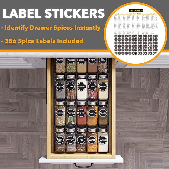 SpaceAid Spice Drawer Organizer - Image 3