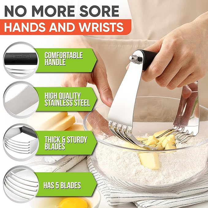 Spring Chef Dough Blender, Top Professional Pastry Cutter - Image 3