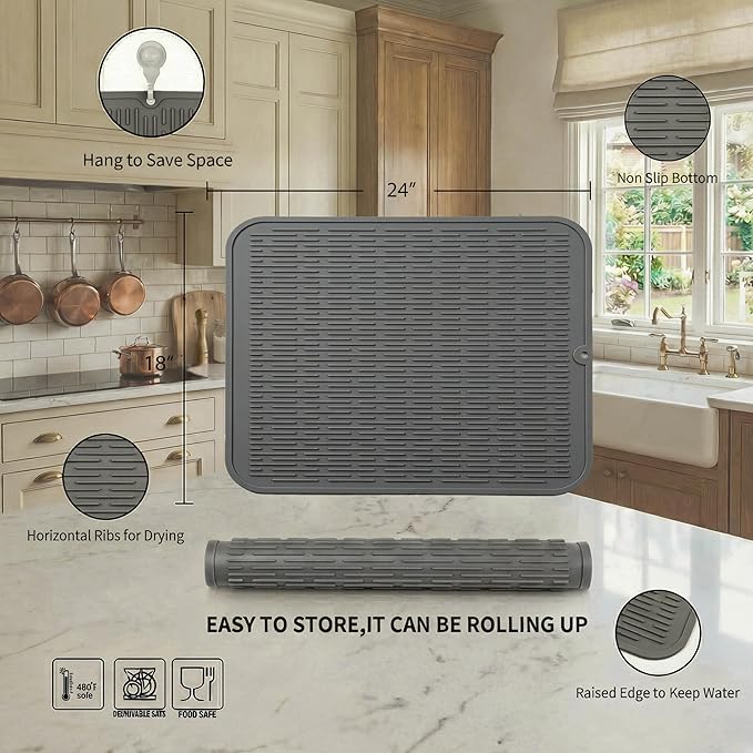 MicoYang Silicone Dish Drying Mat - Image 2