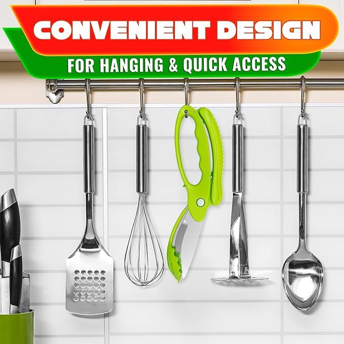 Salad Scissors for Chopped Salad – Multiblade Food Scissor Chopper - Image 9
