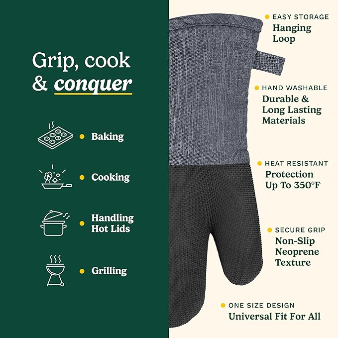 Cuisinart Kitchen Oven Mitts – Heat-Resistant Kitchen Mitts - Image 5