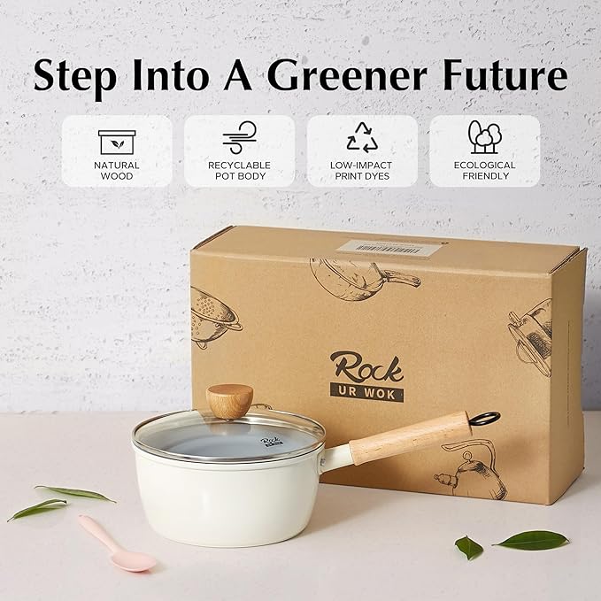 ROCKURWOK Ceramic Nonstick Sauce Pan - Image 9