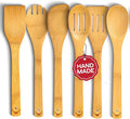 WOODLANDS USA Wooden Spoons for Cooking set of 6 – Premium Wooden Utensil set by WOODLANDSUSA