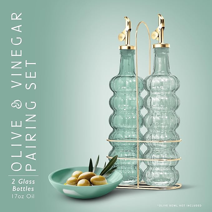 COOK WITH COLOR Glass Olive Oil Bottle Dispenser - Image 2