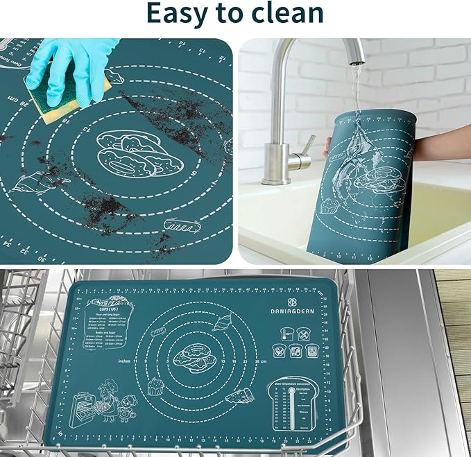 DANIA & DEAN 1.1mm Heavy-Duty Silicone Pastry Mat - Image 5