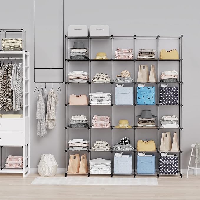HOMIDEC Closet Organizers and Storage, 9 Cube Storage Organizer, Portable - Image 2