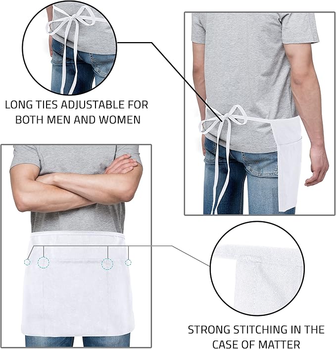 Utopia Wear 12 Pack Server Aprons - Image 4