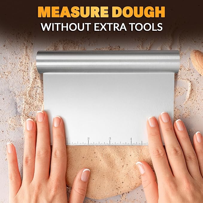Bench Scraper Kitchen – Multipurpose Pastry Scraper Tool - Image 7