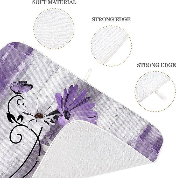 Floral Dish Drying Mat 18x24 Inches - Image 7