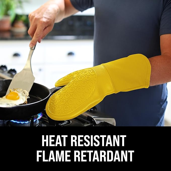 BPA-Free Soft Silicone Oven Mitts - Image 3