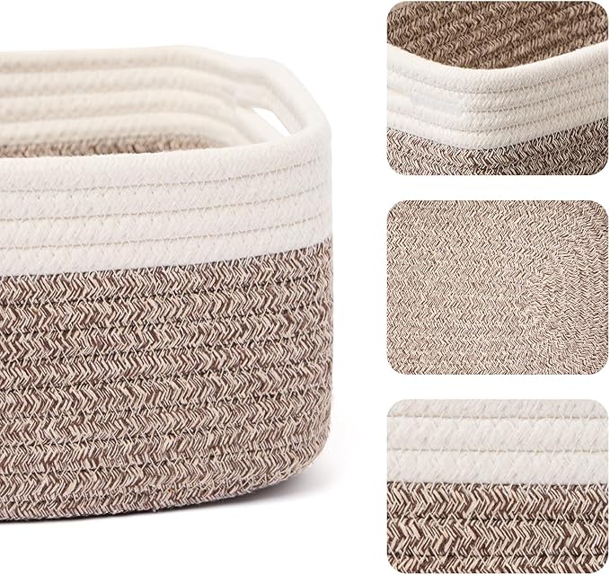 MiniArk Small Storage Baskets for Organizing | Closet Organizer Bins | Shelf - Image 2