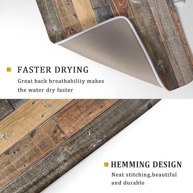 Giwawa Wood Grain Dish Drying Mat - Image 3
