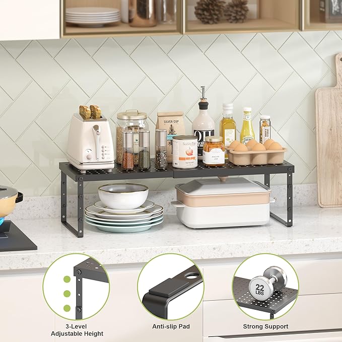 RUILALIFE Expandable Cabinet Organizer Shelf - Image 5
