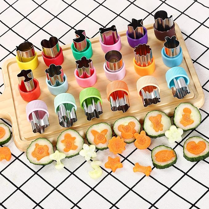 Vegetable Cutter Shapes Set Mini Sizes Cookie Cutters Set Fruit Cookie Pastry - Image 3