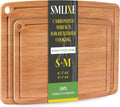 Bamboo Cutting Boards for Kitchen, Carbonized Wood Cutting Board Set by smlixe
