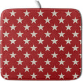 Patriotic July of 4th Red Star Dish Drying Mat by Aytipun