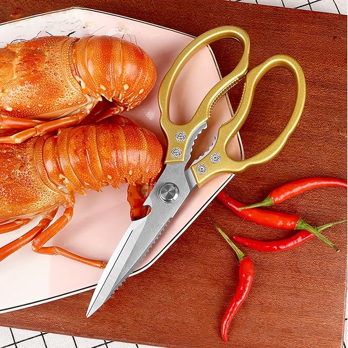 AWinjoy Kitchen Scissors, Heavy Duty Sharp Shears Dishwasher Safe, Kitchen - Image 6